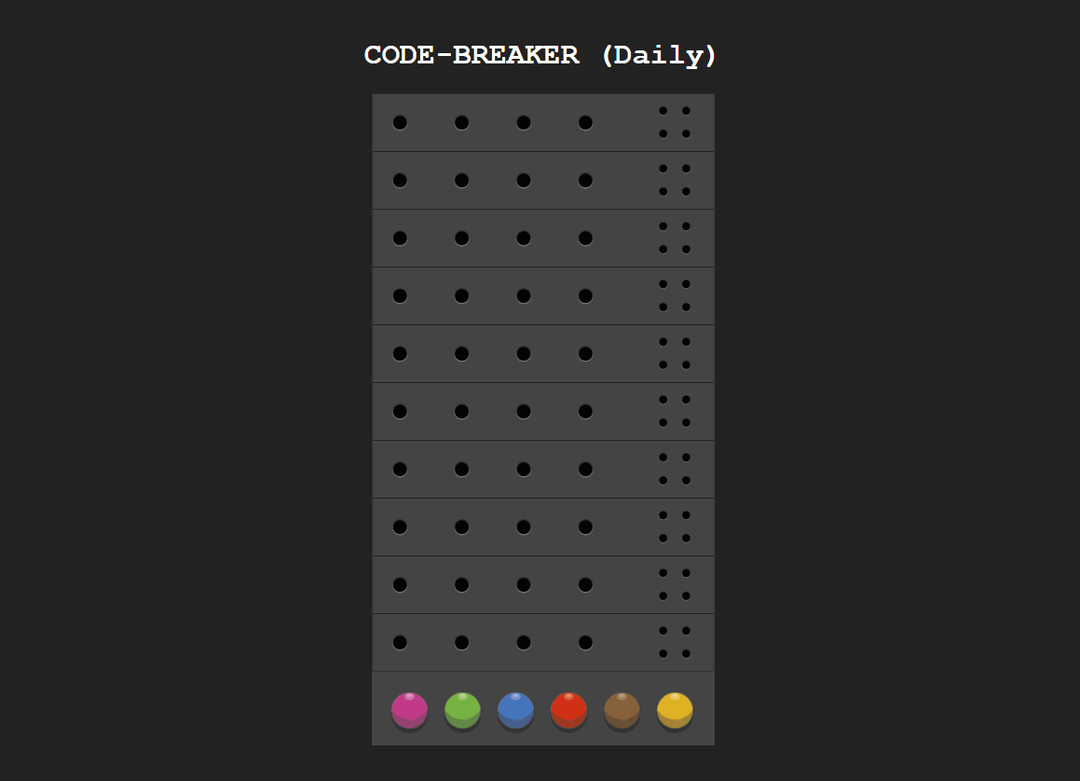 screen shot of project